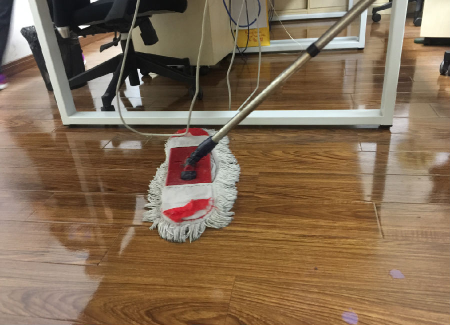 江阳区木地板保洁案例